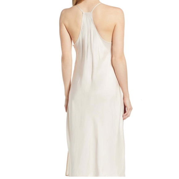 Lou & Grey Shimmer Twill Slip Dress NWT - Picture 2 of 7